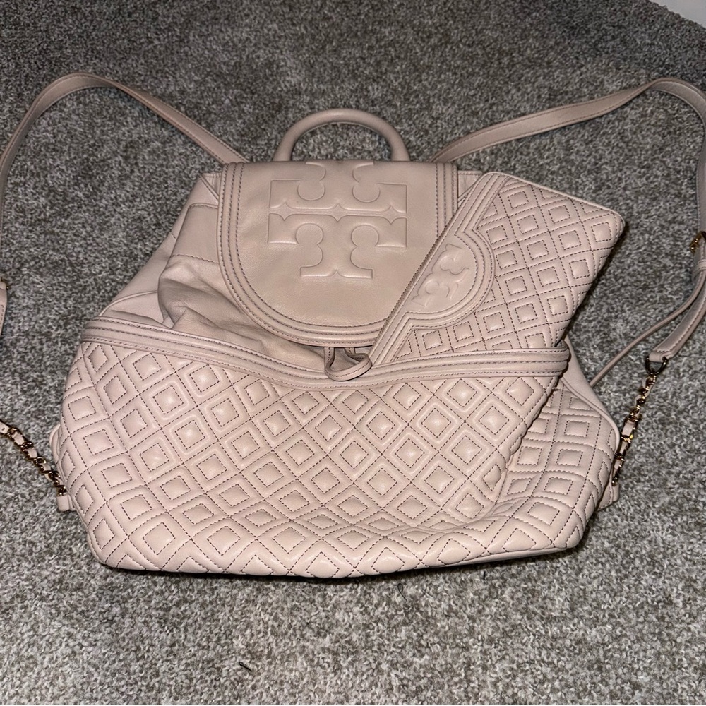 Tory Burch Backpack and wallet set